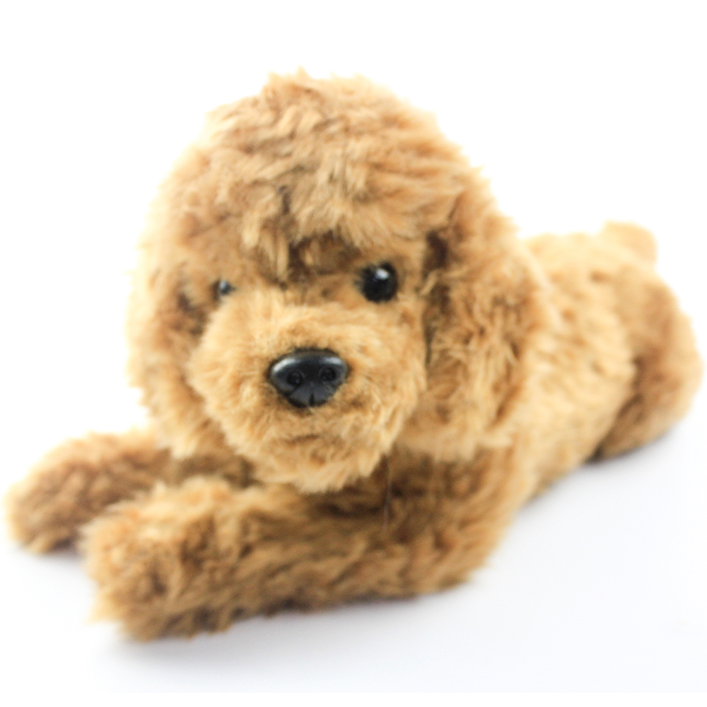 Wholesale Cuddly Simulation Lying Down Poodle Dog Plush Toys