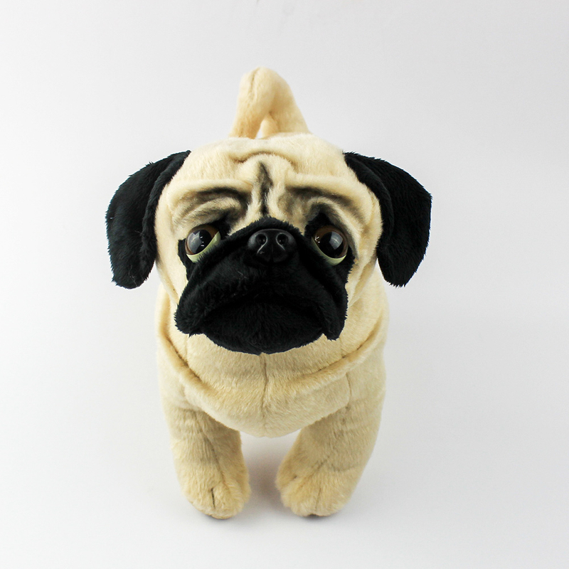 Manufacture Soft Simulation Pug Dog Plush Toys