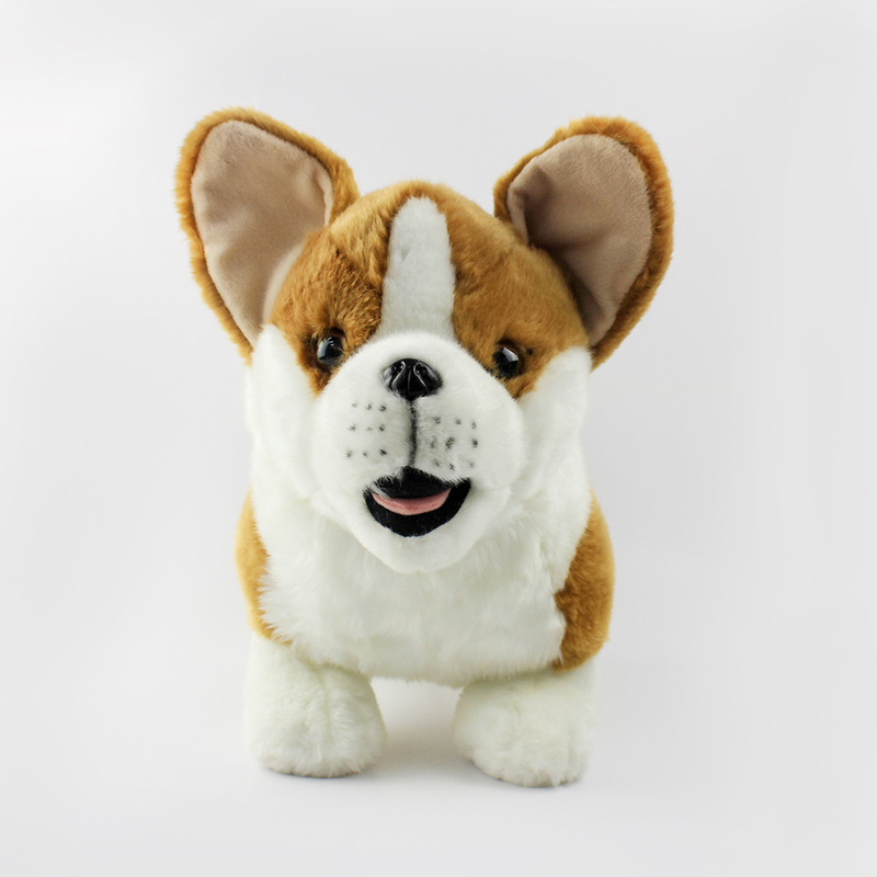 Custom Huggable Simulation Corgi Dog Plush Toys