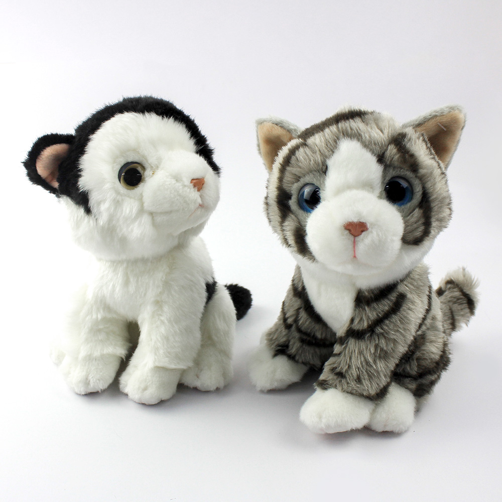 Manufacture Directly Wholesale Custom Stuffed & Plush Toy Cat Zoo Animal Lifelike Toy Simulation Plushies 