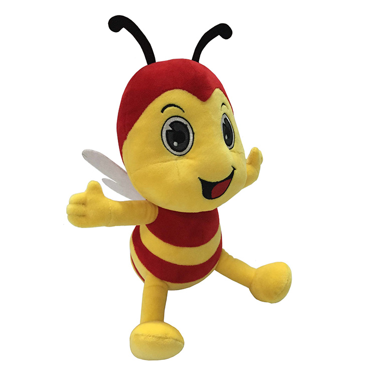 Wholesale Custom Cute Soft Animal Doll Honey Bee Cartoon Plush Toys 