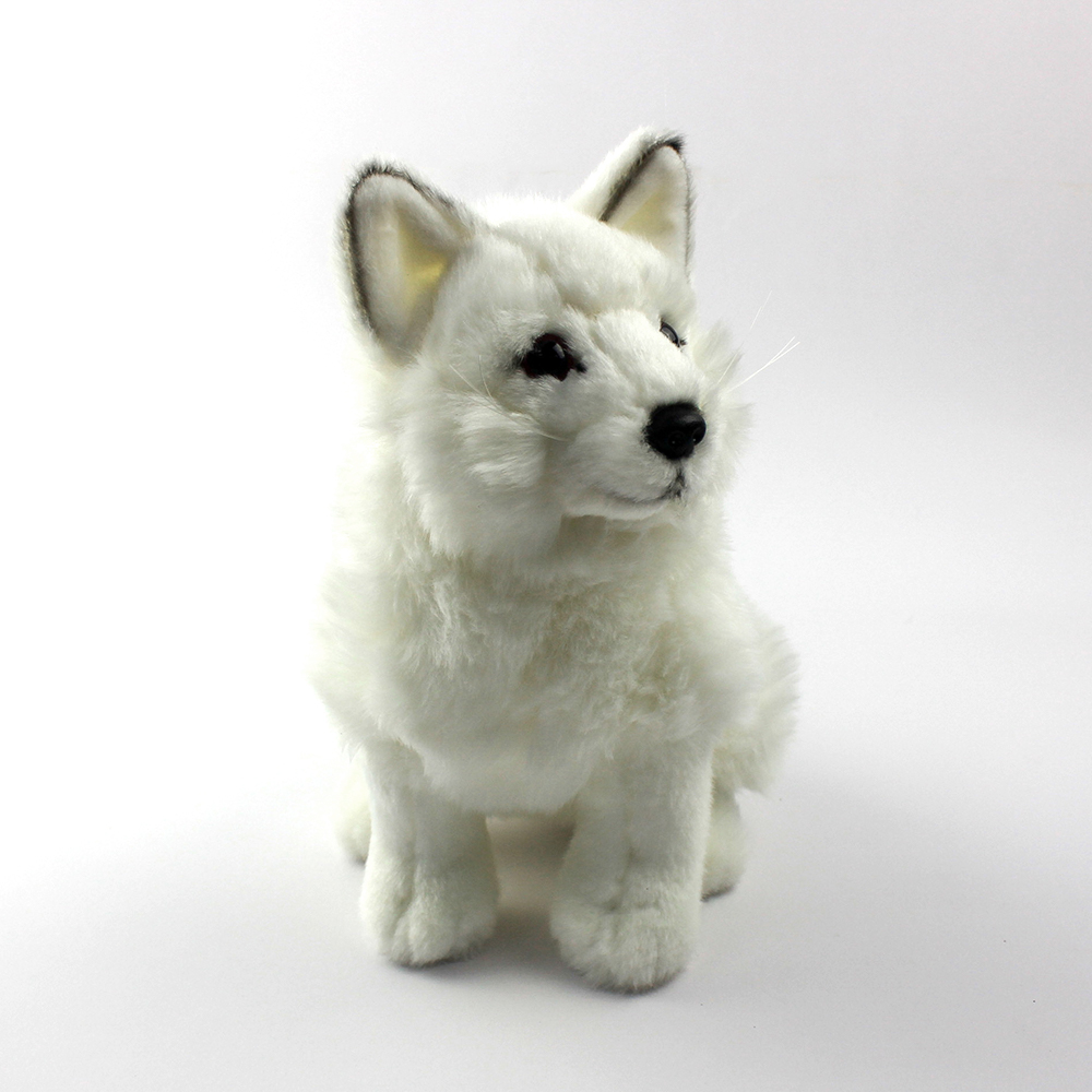 Wholesale Cuddly Simulation White Fox Plush Toys 