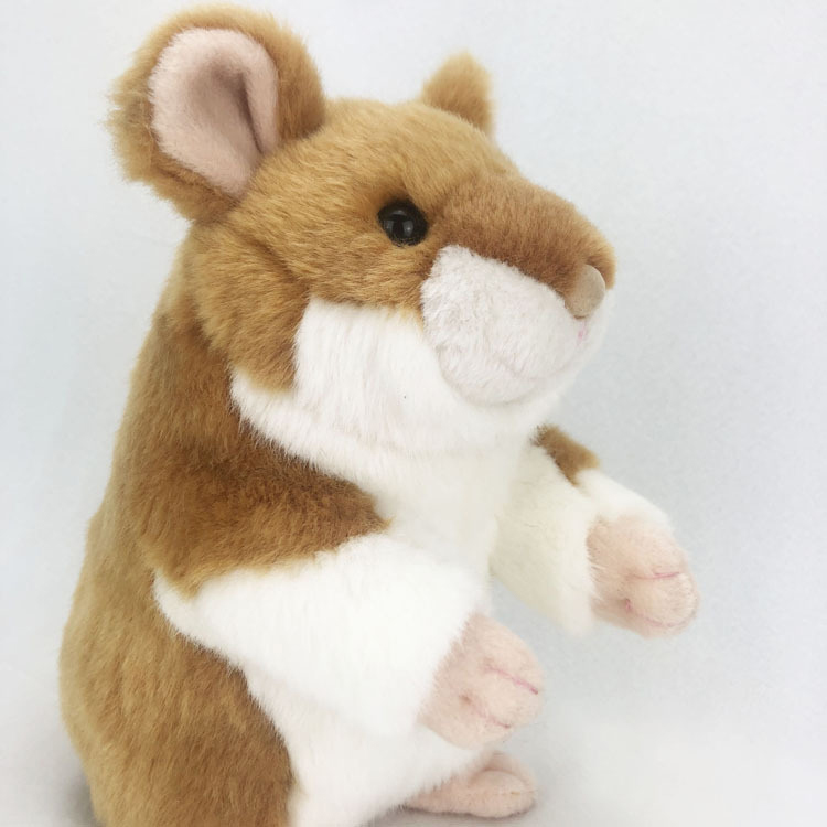 Wholesale Stuffed Animal Plush Toy Realistic Stuffed Animals Soft Standing Hamster Plush Toy for kids