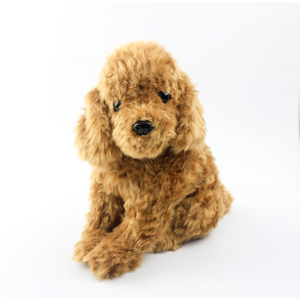 Supplier Lovable Simulation Sitting Poodle Dog Plush Toys