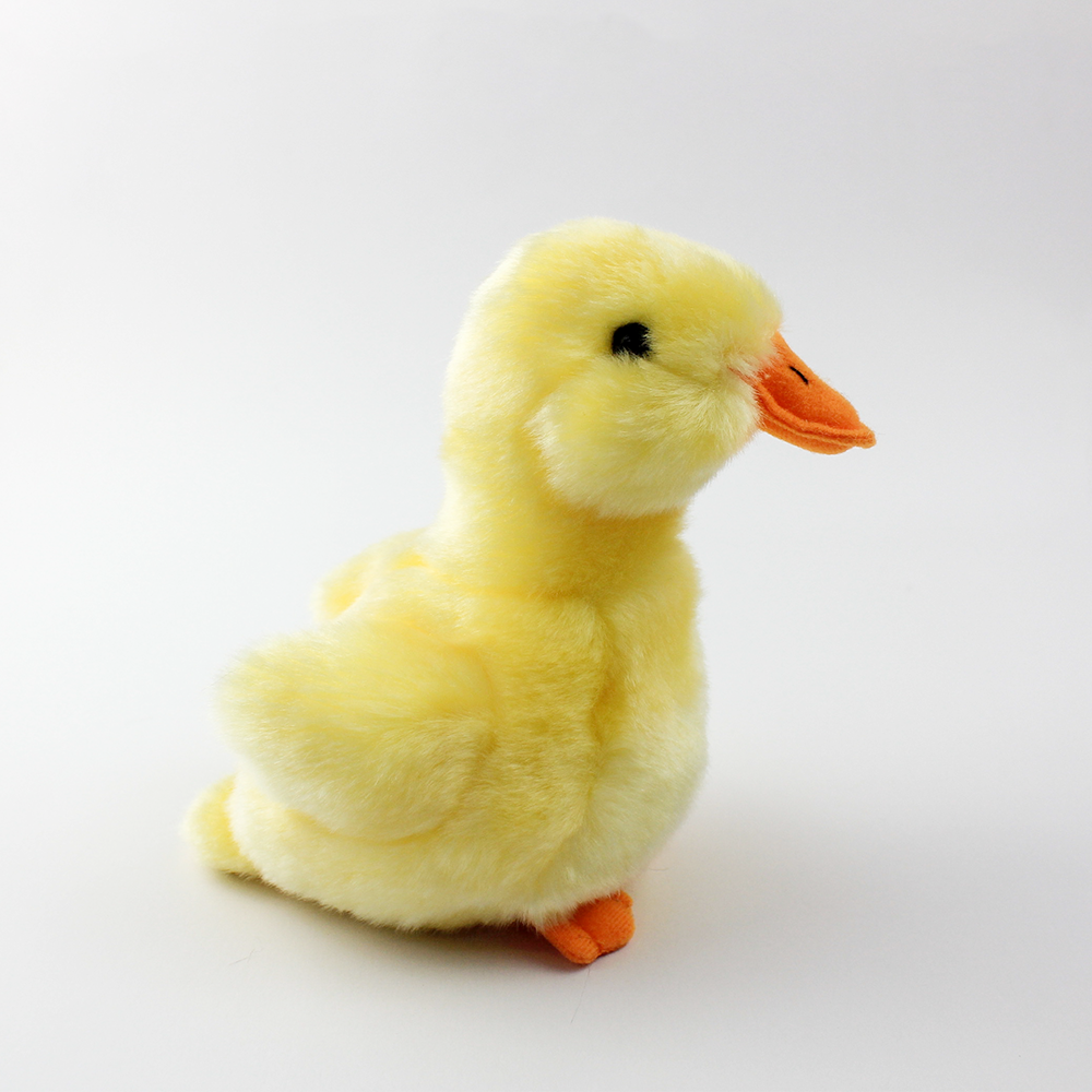 Manufacture Fluffy Simulation Baby Yellow Duck Plush Toys 