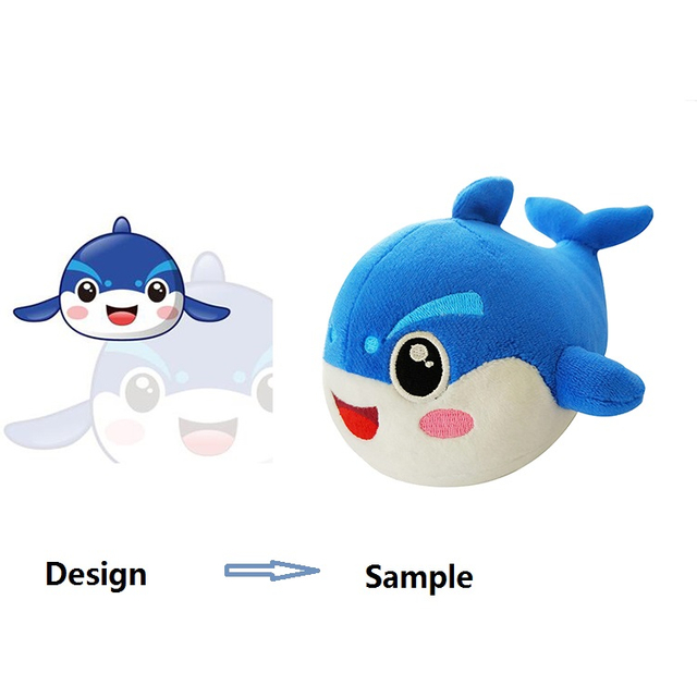 Manufacture Customization Super Soft Whale Mascot Plush Toys