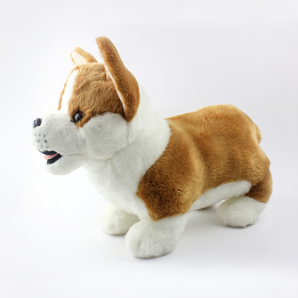 Custom Huggable Simulation Corgi Dog Plush Toys