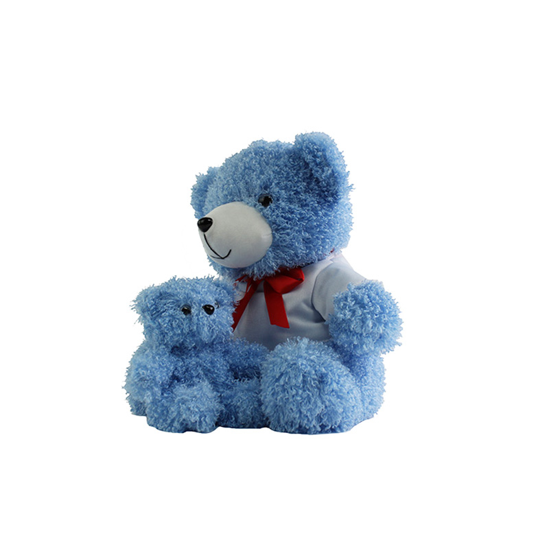 Manufacture Custom Soft Cuddly Cartoon Teddy Bear Plush Toys Blue