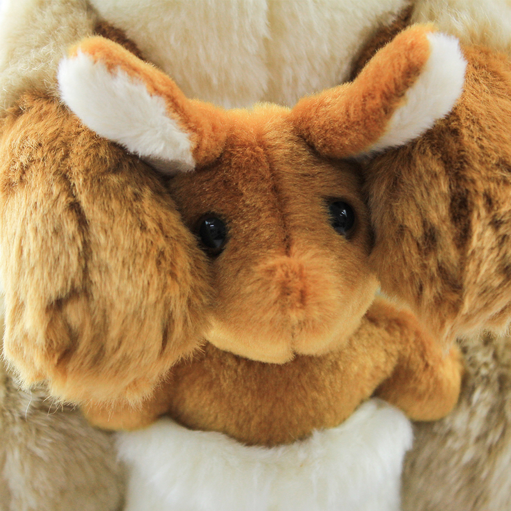 High-quality Huggable Simulation Kangaroo Plush Toys 