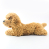 Wholesale Cuddly Simulation Lying Down Poodle Dog Plush Toys