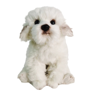 Manufacture Plush Maltese Dog Toy Adorable and Fashionable Companion for Kids