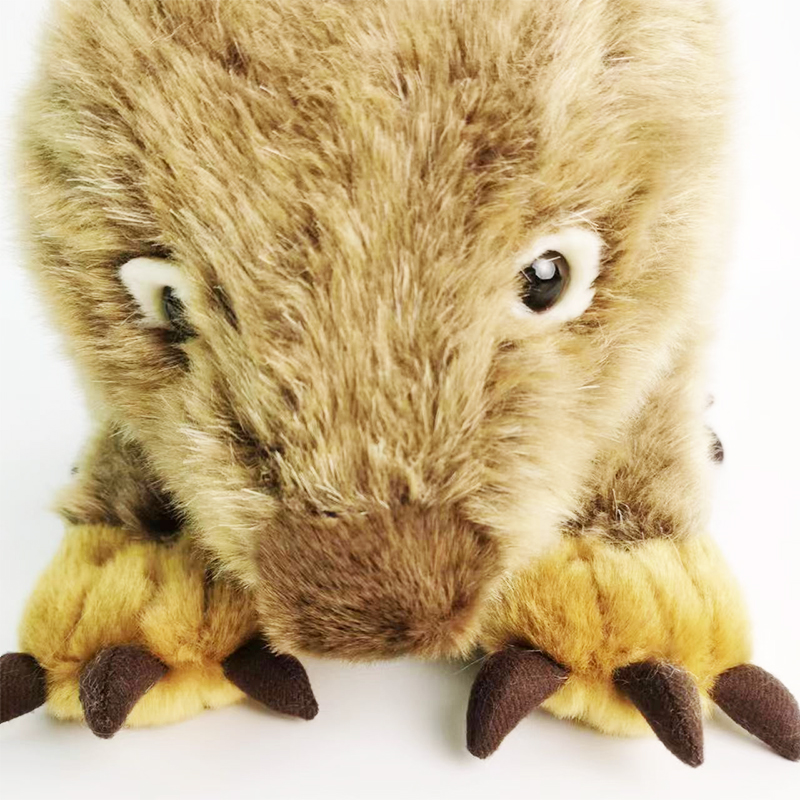 Manufacture Adorable Lifelike Wild Animals Medium Crawling Wombat Plush Stuffed Animal Toys