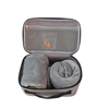  Luxury Travel Set Ultimate 4-in-1 Travel Kit Grey Memory Foam Neck pillow and Super Soft Fleece Blanket Sleep Mask & Earplugs 