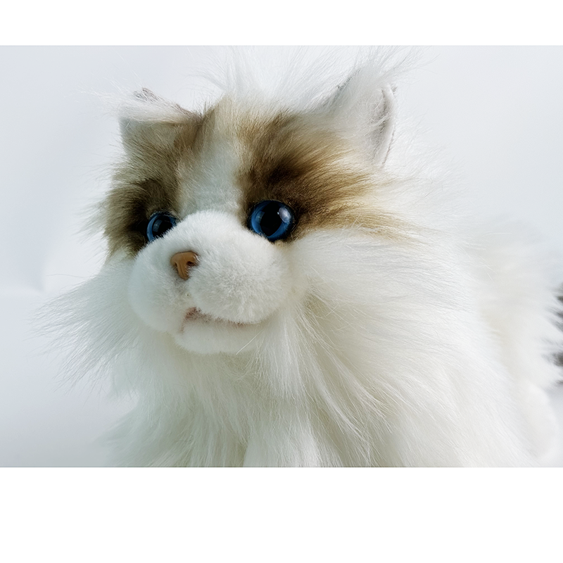  Wholesale Adorable Lifelike Ragdoll Cat Plush Stuffed Animal for Kids and Cat Lovers