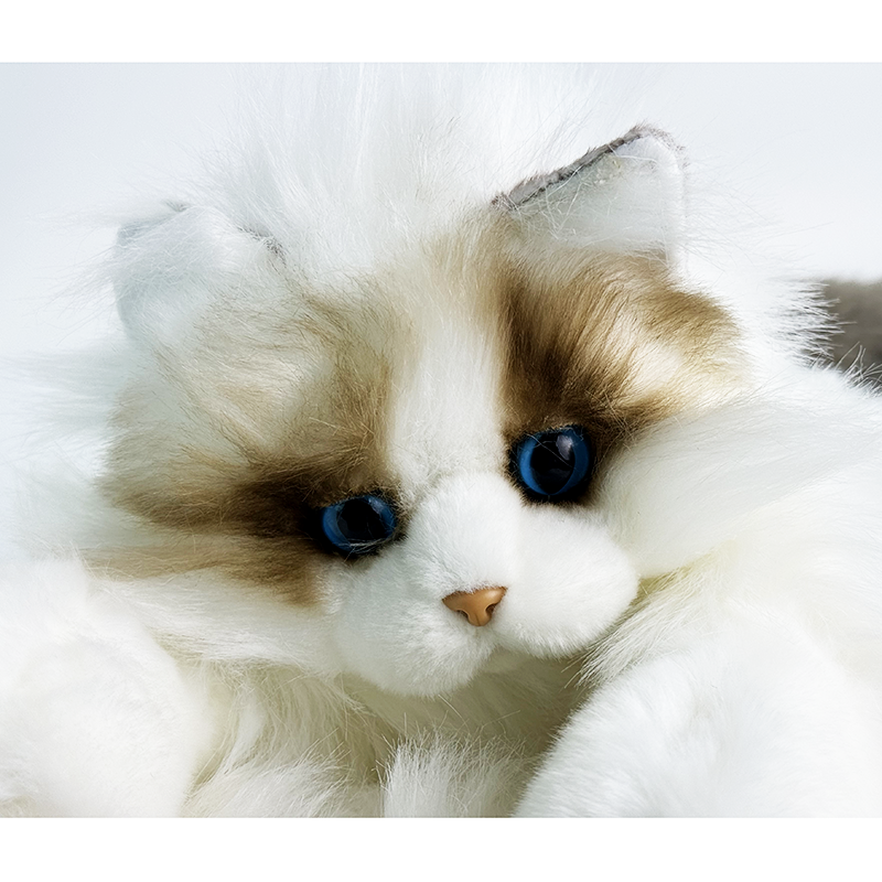  Wholesale Adorable Lifelike Ragdoll Cat Plush Stuffed Animal for Kids and Cat Lovers